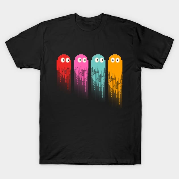 Pacman Ghost T-Shirt by PanosStamo